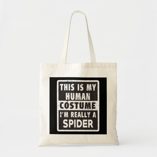 Spider Halloween Costume Funny Spider Costume Gift Tygkasse (Framsidan)