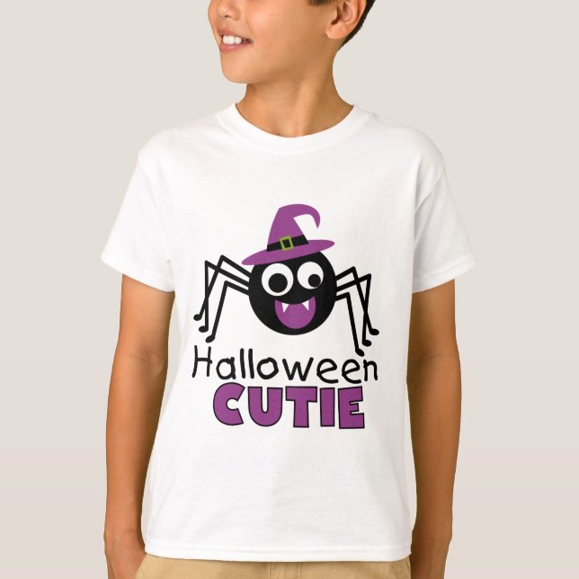 Spider Halloween Cutie T Shirt (Framsida)