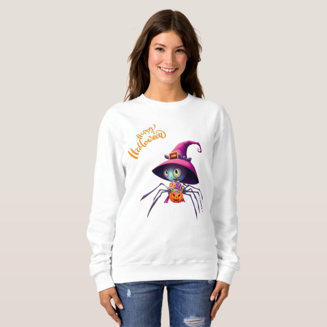 Spider/Halloween/fall/pumpa T Shirt (Hel framsida)