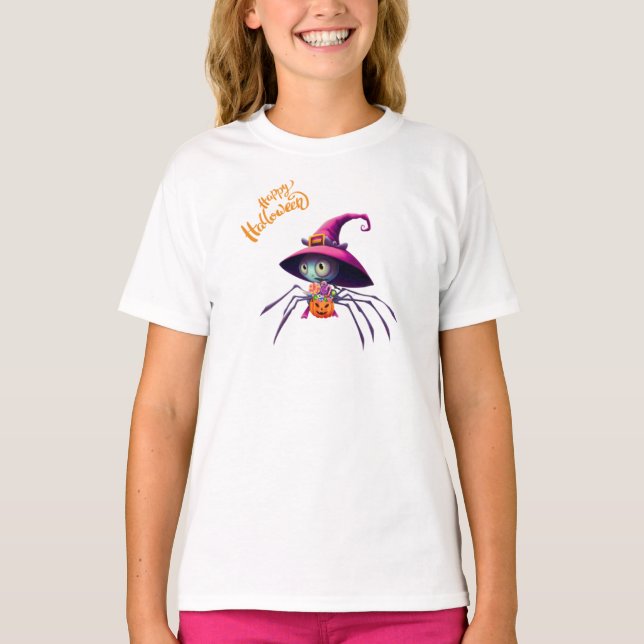 Spider/Halloween/fall/pumpa T Shirt (Framsida)