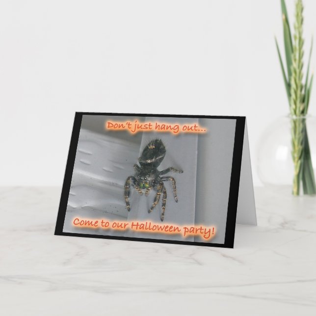 Spider Halloween-inbjudan Inbjudan (Framsida)