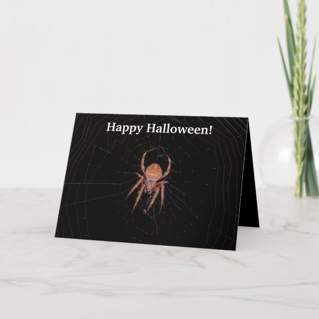 Spider Halloween-kort Kort (Framsida)