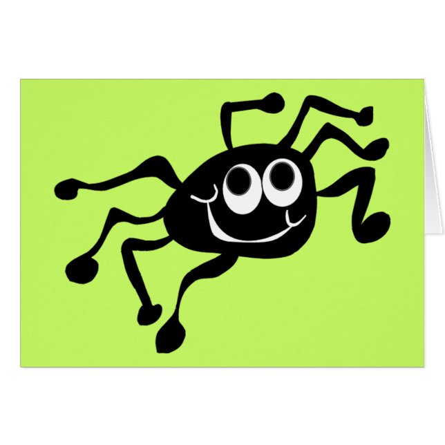 Spider Hälsningskort (Framsidan Horizontal)