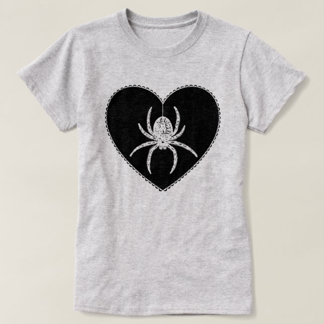 Spider Heart T-Shirt (Design framsida)