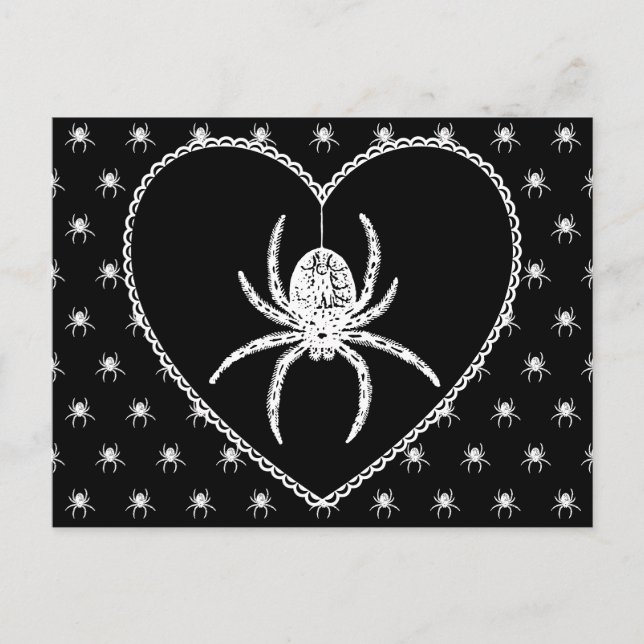 Spider Heart Vykort (Framsida)