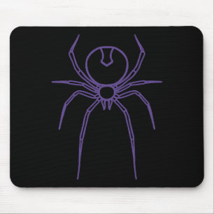 Spider i Lila och svart Musmatta