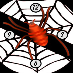 Spider i webben watch armbandsur