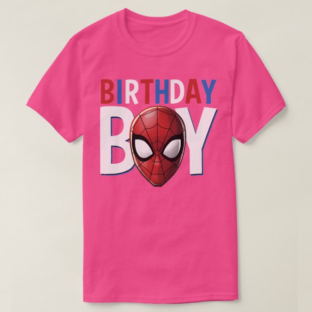 Spider Killar Birthday Boy T Shirt (Design framsida)