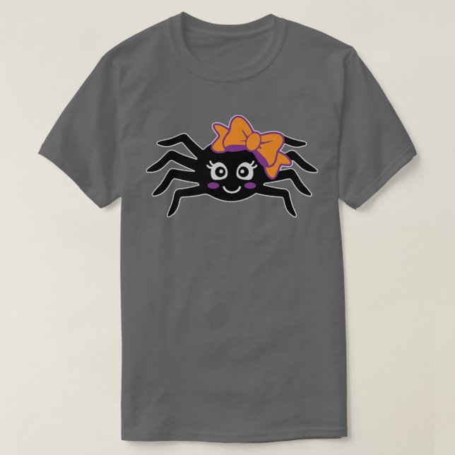 Spider Lazy Halloween Costume Cute Animal Insekt T Shirt (Design framsida)