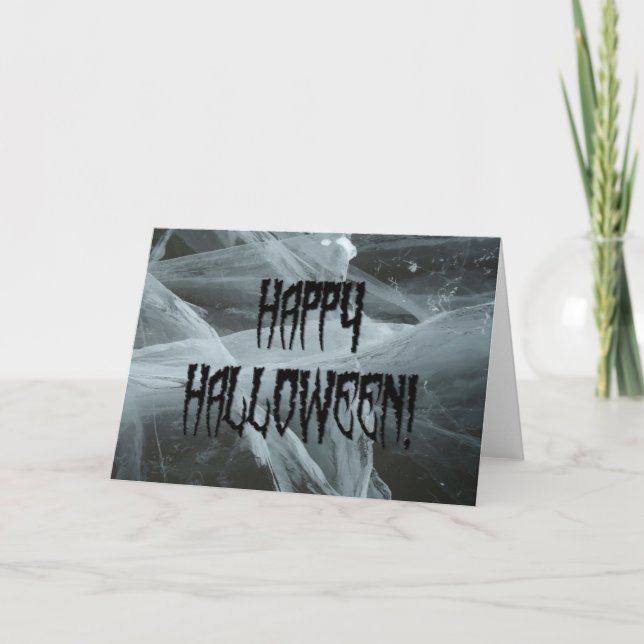 Spider Leg Halloween och Eerie Background Card Kort (Framsida)