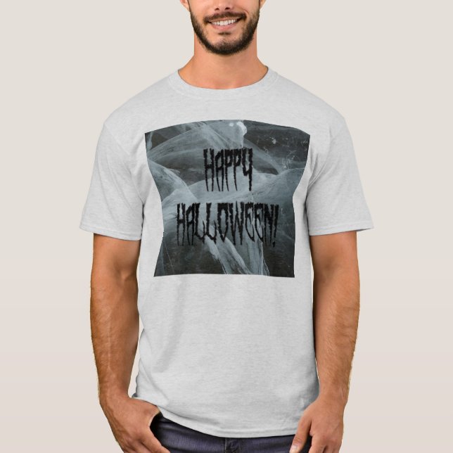 Spider Leg Halloween och Eerie Background Manar Te T-shirt (Framsida)
