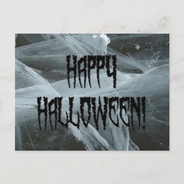 Spider Leg Halloween och Eerie Background Postcard Vykort (Framsida)