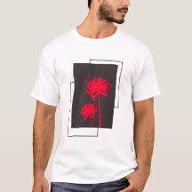 Spider Lily Flower Design Monchrome
