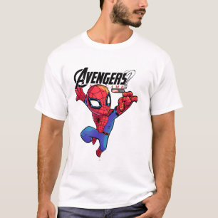 Spider-Man – Chibi Marvel Superhjältekonst T Shirt