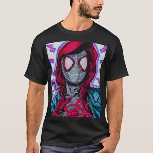 Spider-Man ~ Miles Morales T Shirt (Framsida)