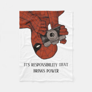 "Spider-Man Photo Camera Blanket Fleecefilt