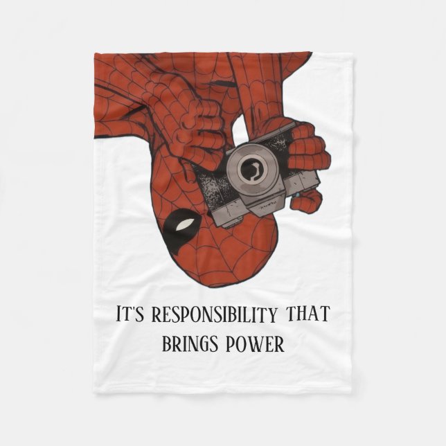 "Spider-Man Photo Camera Blanket Fleecefilt (Framsidan)