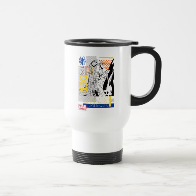 Spider-man Ultimate Art Deco-kollage Resemugg (Höger)