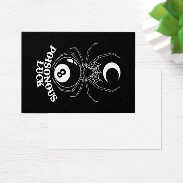 Spider Måne Poisonous Tur Visitkort (Skivbord)