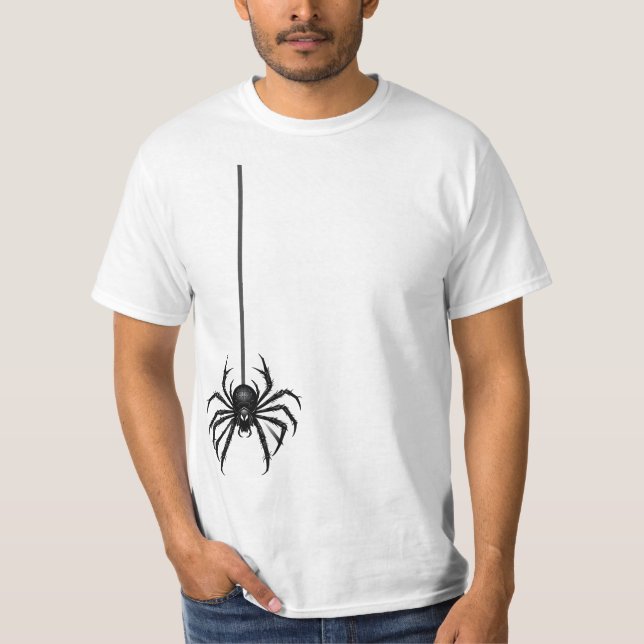 Spider med Cobweb Line T-Shirt - Spooky HaT-Shirt (Framsida)