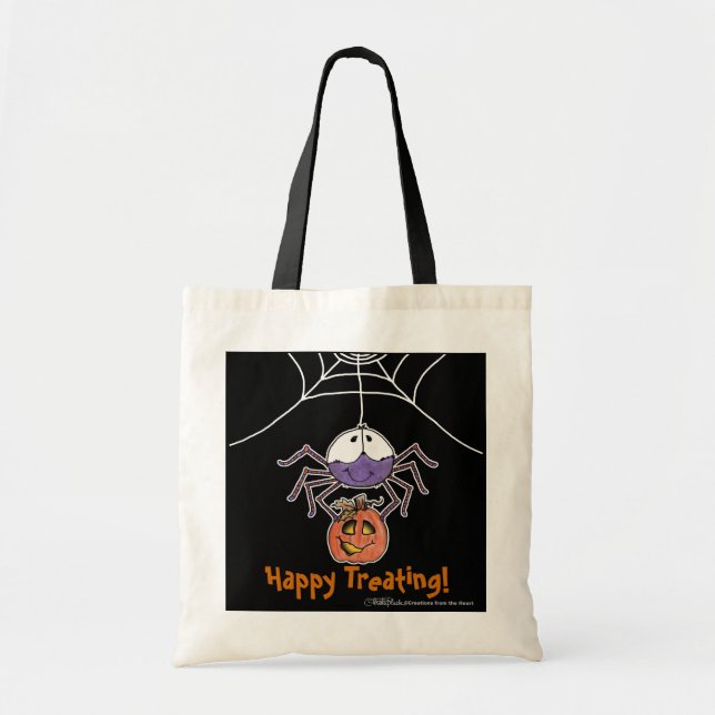 Spider med Jack-O-Lantern Tygkasse (Framsidan)