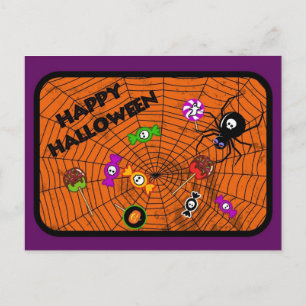 Spider med kaniner vykort
