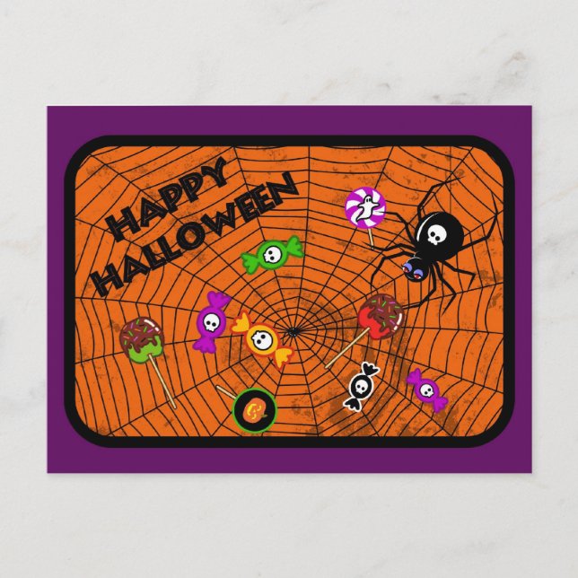 Spider med kaniner vykort (Framsida)