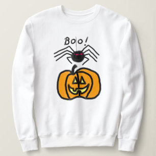 Spider med Pumpkin Halloween Sweatshirt T Shirt