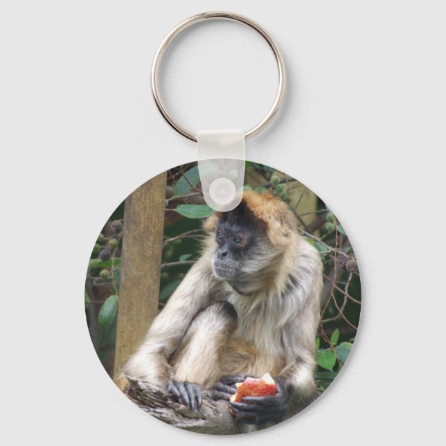 Spider Monkey Keychain Nyckelring (Framsida)