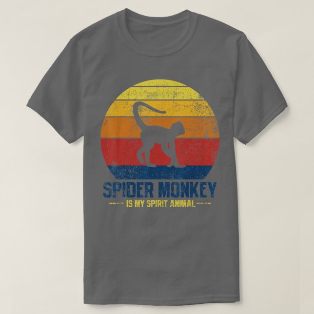 Spider Monkey-Vintage T Shirt (Design framsida)