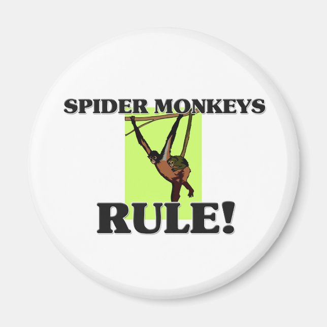 SPIDER MONKEYS-regeln! Magnet (Framsidan)