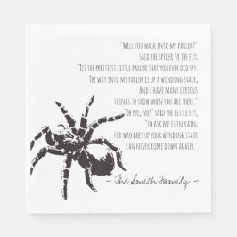 Spider och Fly-Dikt Pappersservett