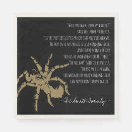 Spider och Fly-Dikt Pappersservett