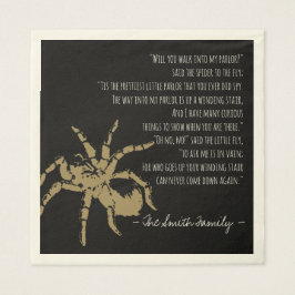 Spider och Fly-Dikt Pappersservett