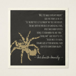 Spider och Fly-Dikt Pappersservett