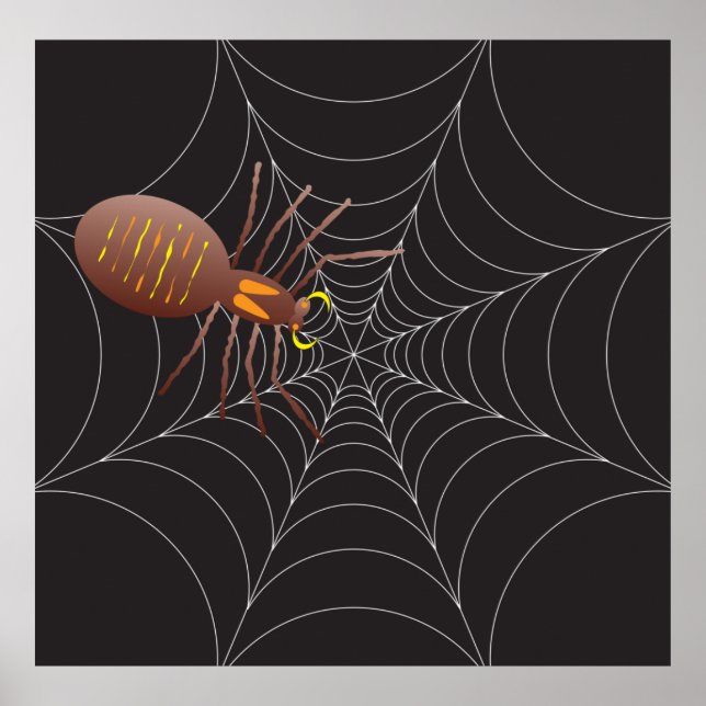 Spider och Spindelnät Poster (Framsidan)