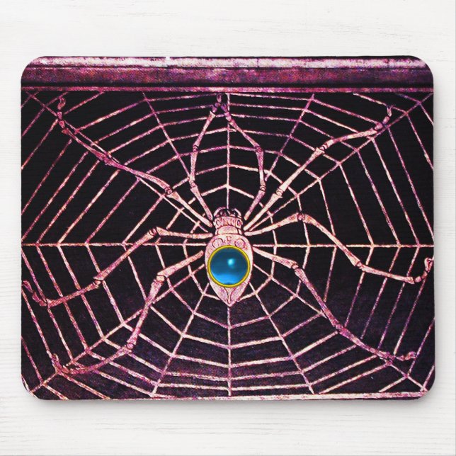 SPIDER OCH WEBBEN Blue Sapphire Black Musmatta (Framsidan)