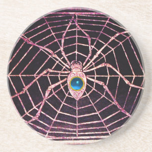 SPIDER OCH WEBBEN Blue Sapphire Black Underlägg Sandsten