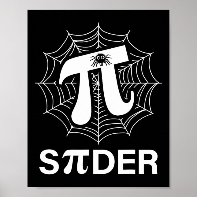 Spider Pi Spider Science Math Teacher Funny Spider Poster (Framsidan)