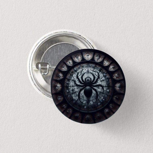 Spider Queen Button Knapp (Framsida & baksida)