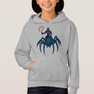 Spider Rider Hoodie - Neon Action Tecknad T Shirt