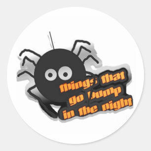Spider Sak som går Bump Runt Klistermärke