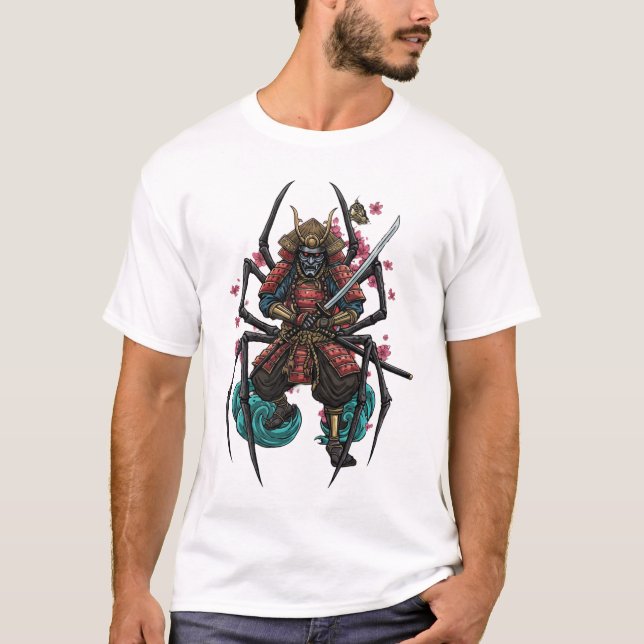 Spider Samurai Warrior t-shirt   (Framsida)