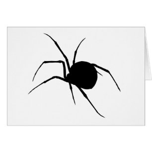 Spider Silhouette Hälsningskort
