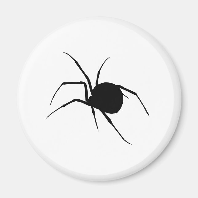 Spider Silhouette Magnet (Framsidan)
