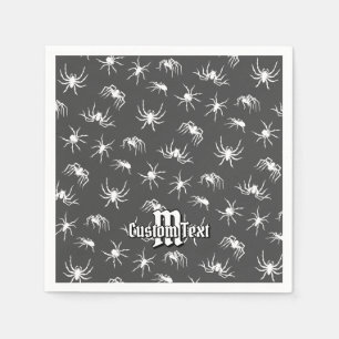 Spider Silhouettes Mönster Napkins Pappersservett