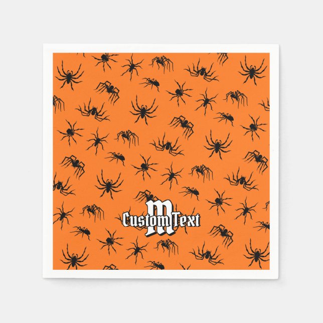 Spider Silhouettes Mönster Pappersservett (Framsidan)