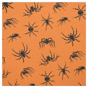 Spider Silhouettes Mönster Tyg