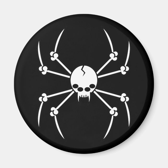 Spider Skull Magnet (Framsidan)