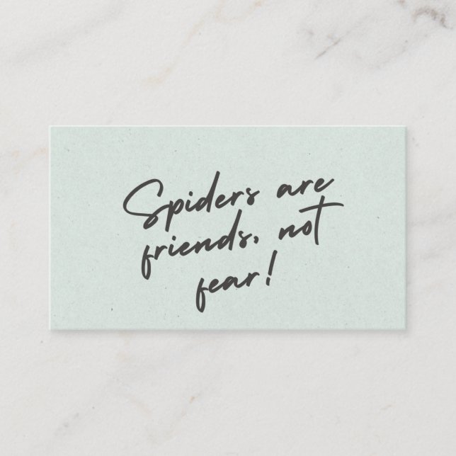 Spider Spirit – Bold Nature-Inspired Design Watch Visitkort (Framsida)